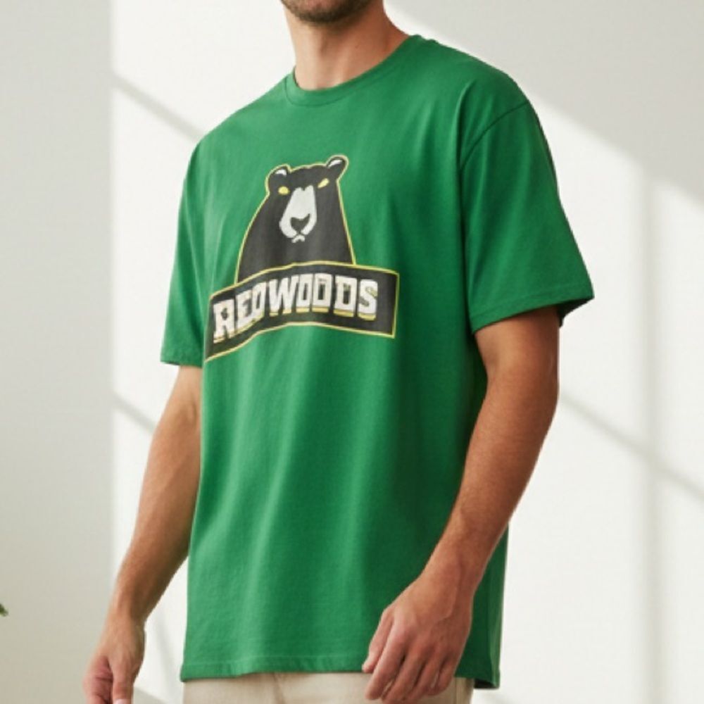 PLL California Redwoods Rob Pannell #3 Kelly Green Graphic Tee Size XL Xtra Larg